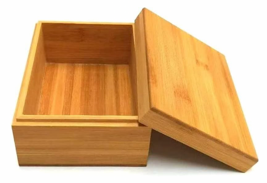 Box for ashes - medium bamboo wood