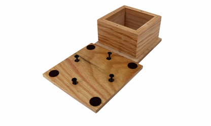 12cm Square Oak Casket for rodents, birds and small cat ashes