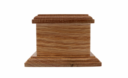 12cm Square Oak Casket for rodents, birds and small cat ashes