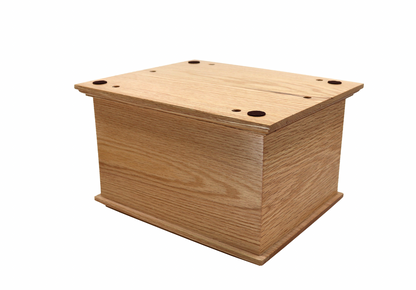 27cm by 16cm tall Solid Oak Casket for Pet Ashes