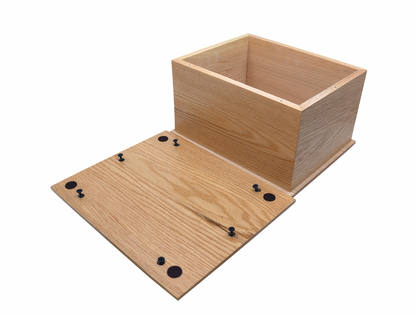 27cm by 16cm tall Solid Oak Casket for Pet Ashes
