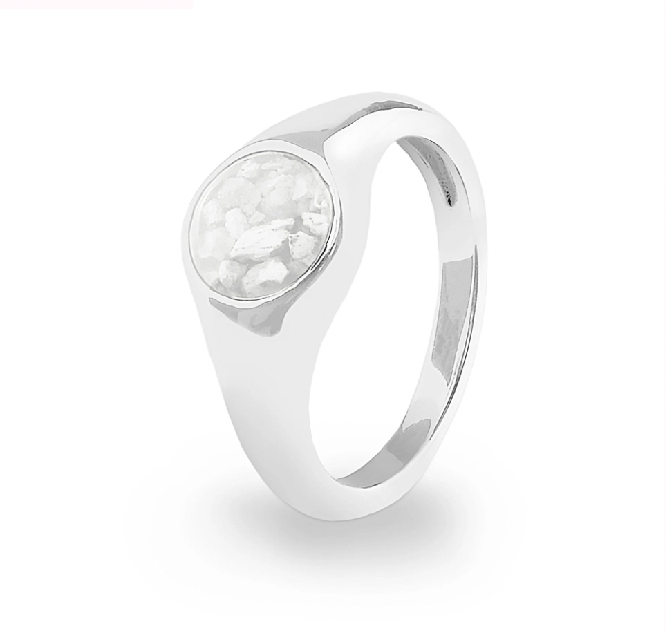 Unisex Pride Memorial Ashes Ring