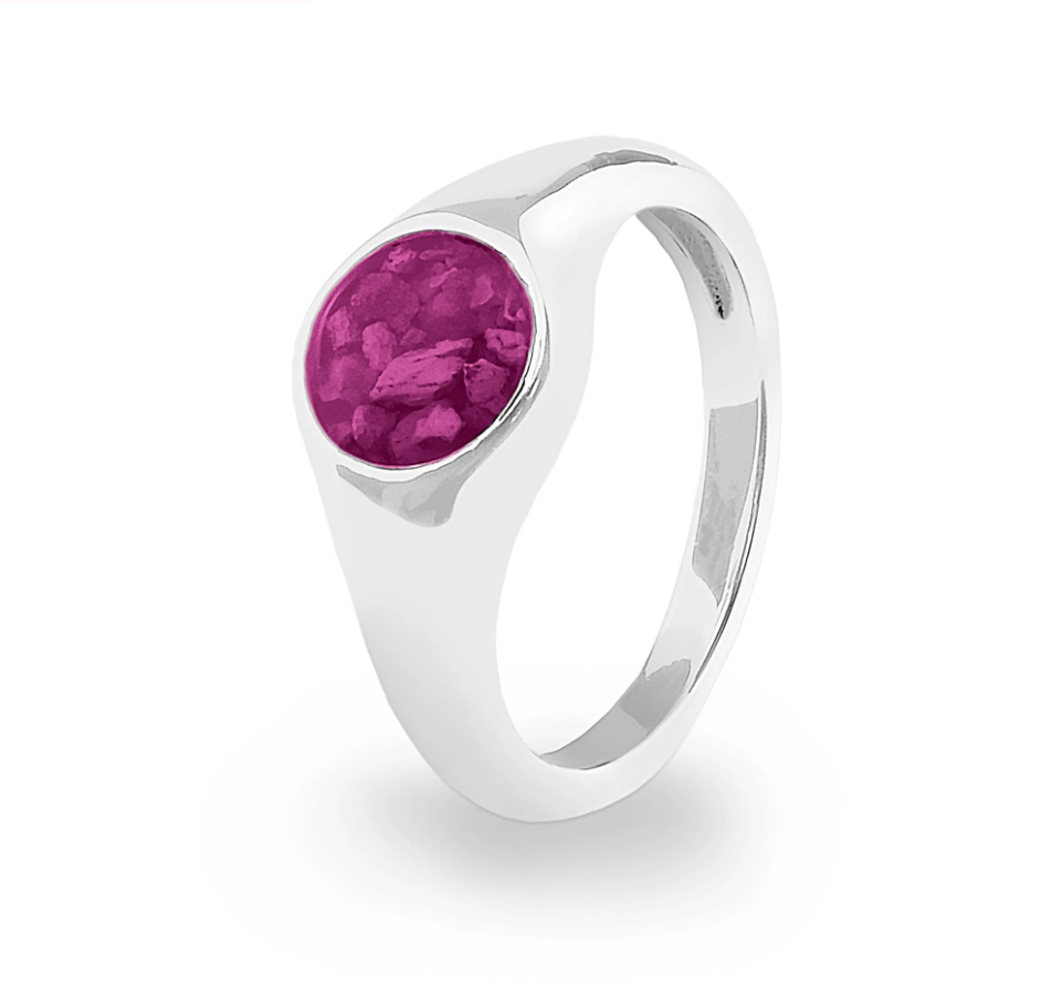 Unisex Pride Memorial Ashes Ring