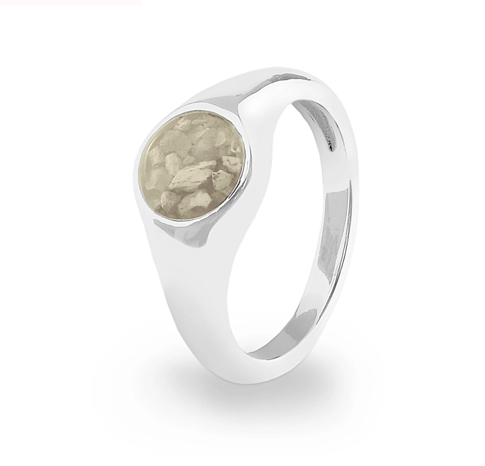 Unisex Pride Memorial Ashes Ring