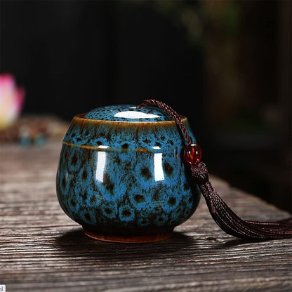 Extra Small Pet Urn - Blue Ocean